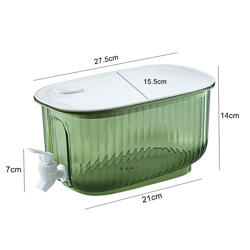 4L Cold Kettle With Faucet Large Capacity Refrigerator Water Jug Beverage Dispenser Lemonade Bottle Summer Cool Water Bucket