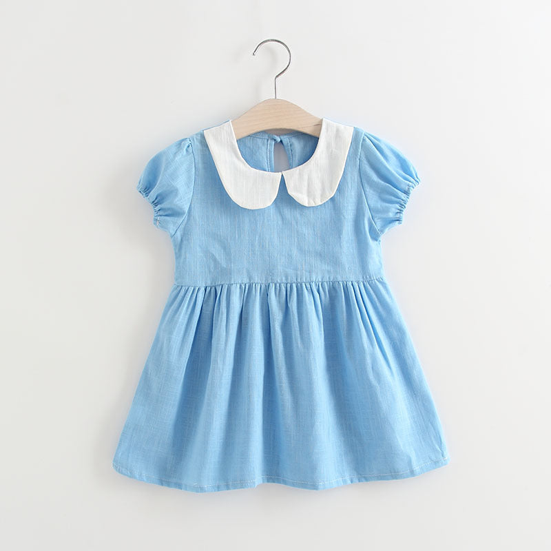 New Children's Clothing Baby Children Girls Bow Pleated Halter Skirt Princess Dress.