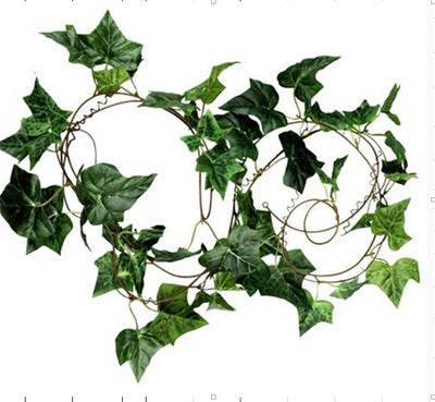 Artificial Flower Rattan Ivy Vines Green Leaves Green Plants Wall Hanging Pet Decoration Hanging Leaves