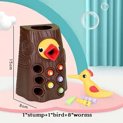 Woodpecker Toys Fishing And Insect Catching Games Intelligence Development Early Childhood Education Magnetic Toys Hand Eye Coordination.