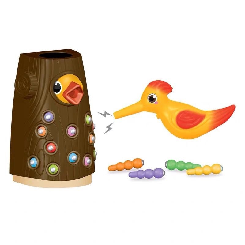 Woodpecker Toys Fishing And Insect Catching Games Intelligence Development Early Childhood Education Magnetic Toys Hand Eye Coordination.