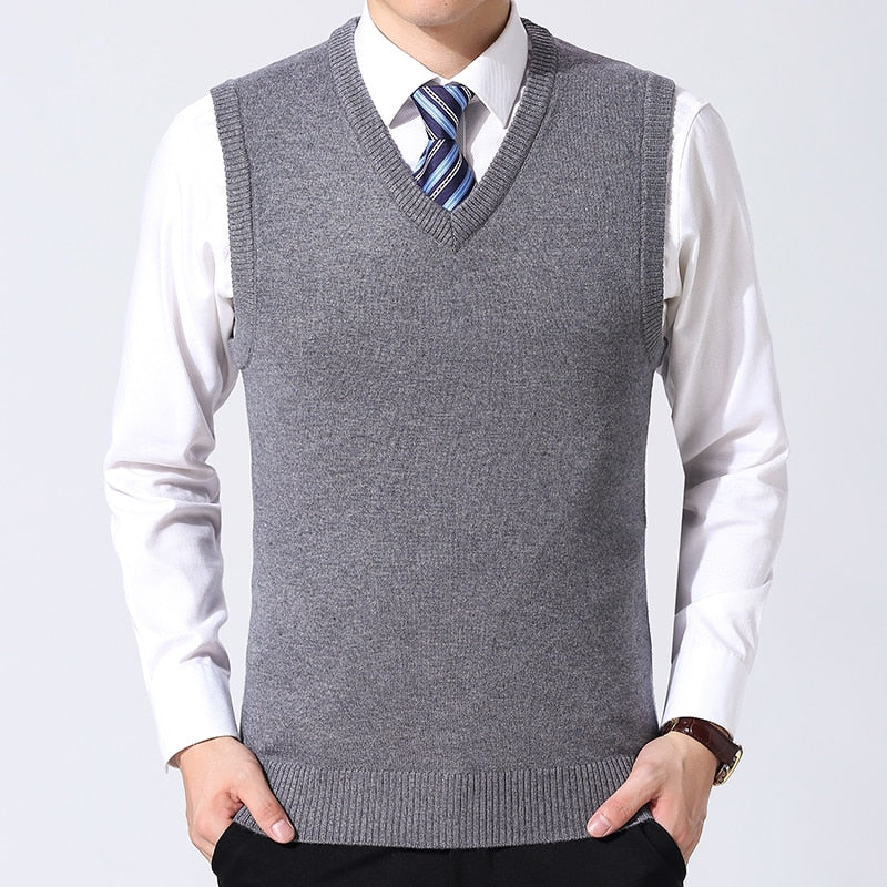 2022 High Quality New Autum Winter Fashion Brand Knit Sleeveless Vest Pullover Mens Casual Sweaters Designer Woolen Mans Clothes.