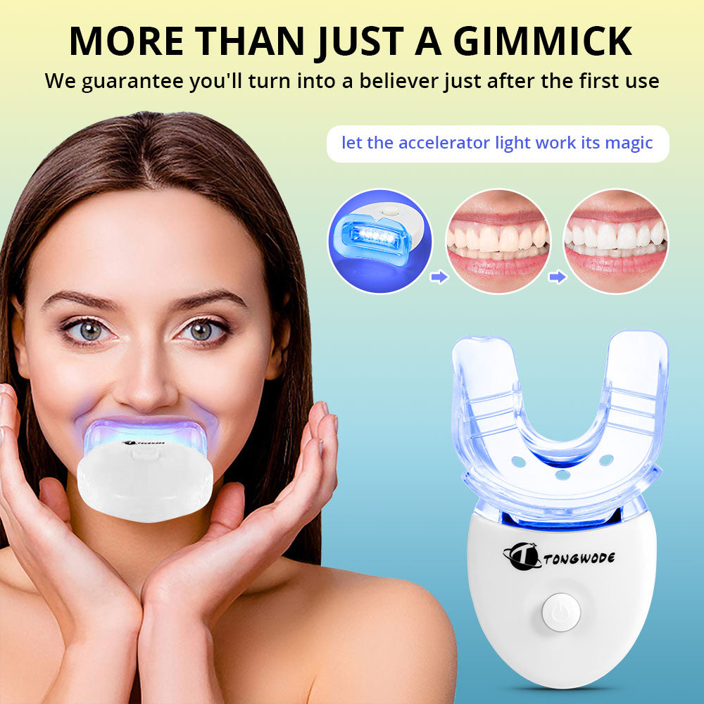 High Effect Teeth Whitening Kit With LED Light Oral Care Portable Tooth Tartar Removal Teeth Whitening Set Oral Hygiene.