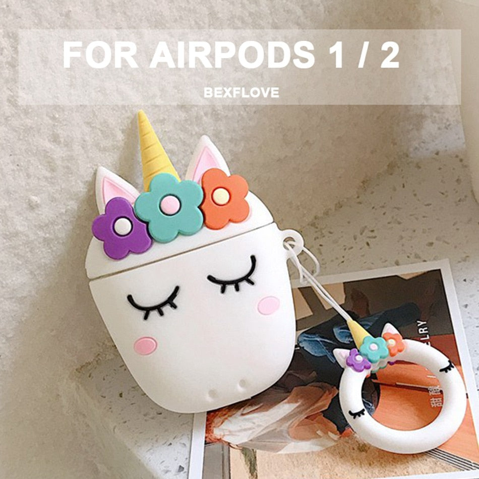 3D Headphone Case For Airpods 2 Case Silicone Cute Dog Cartoon Earphone Cover For Apple Air pods Pro 3 1 Bluetooth Earpods Case.