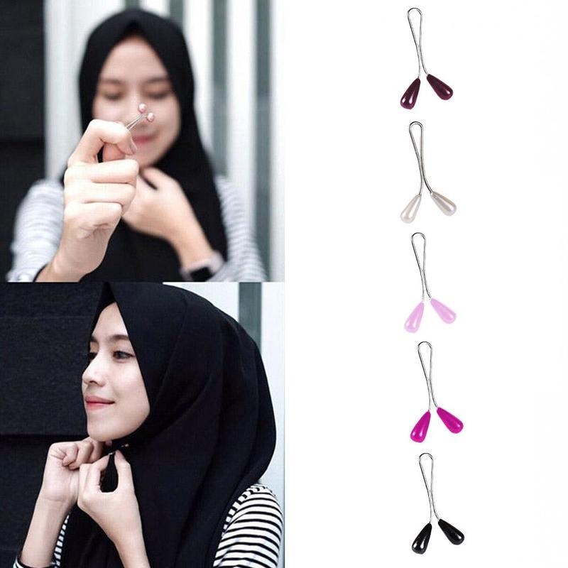 12pcs Scarf Clip Headscarf Shawl Scarf Fashion Hat Brooch Muslim Scarf Clips Scarf Accessories Hijab Scarf Pin.