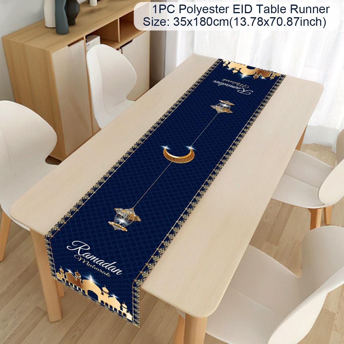 Ramadan Decoration 2023 Table Runner EID Mubarak Decor For Home Tablecloth Ramadan Kareem Islamic Muslim Party Eid Al Adha Gifts