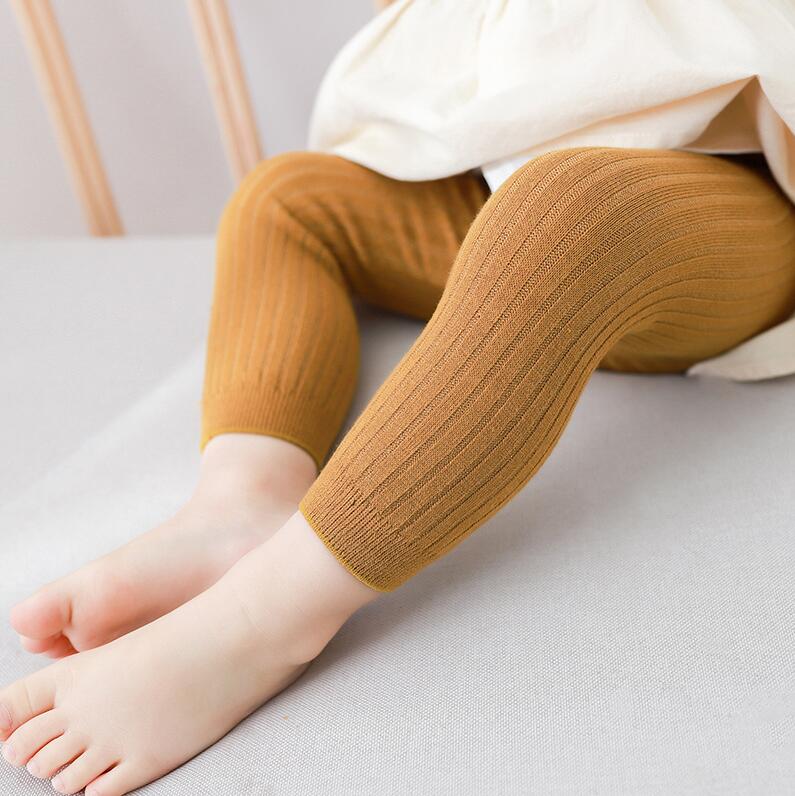 Spring Autumn Baby Pants Newborn Girls Leggings Soild Color Cotton Pants Kids Children Leggings 0-6 Years