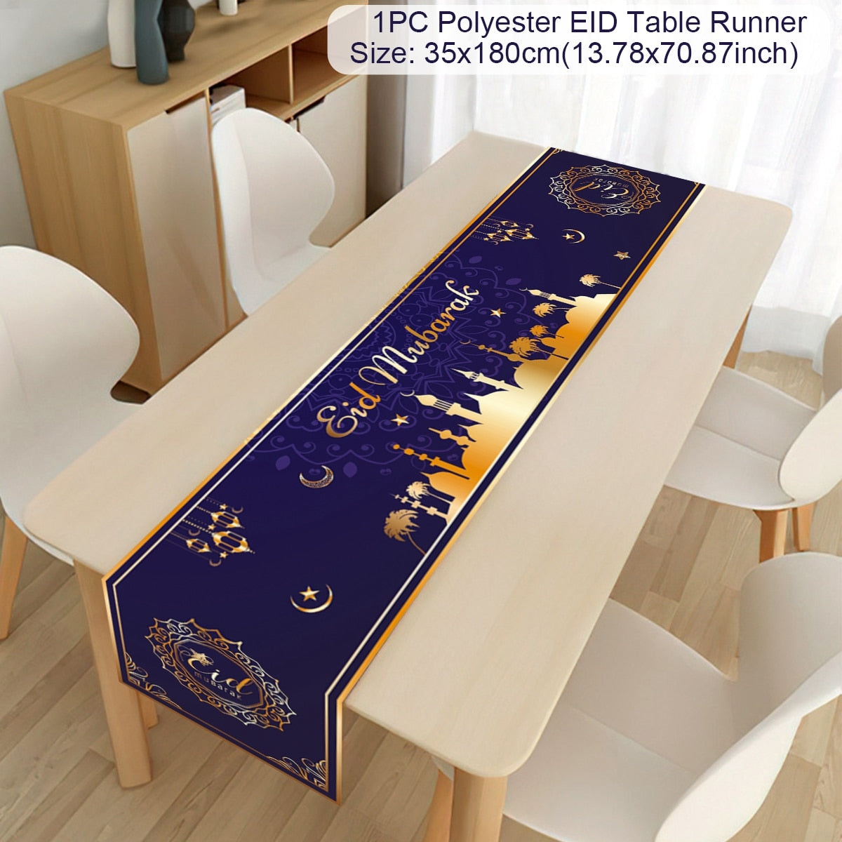 Ramadan Decoration 2023 Table Runner EID Mubarak Decor For Home Tablecloth Ramadan Kareem Islamic Muslim Party Eid Al Adha Gifts