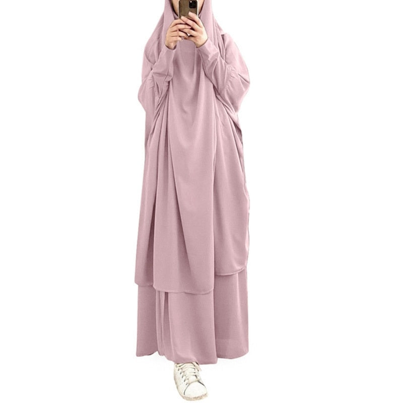 Etosell Women Hooded Muslim Hijab Dress Eid Prayer Garment Jilbab Abaya Long Khimar Full Cover Ramadan Gown Abayas Islamic Cloth
